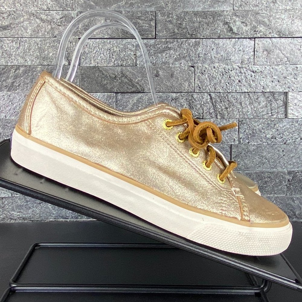 Sperry Top Sider Gold Shoes